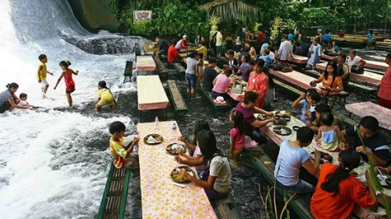 Labassin Waterfall restaurant