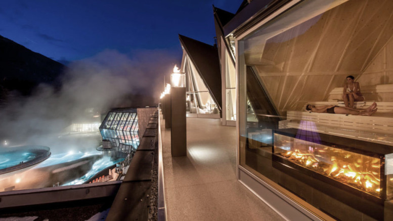 La stazione termale di Aqua Dome