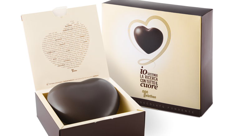 Cuore di cioccolato Telethon