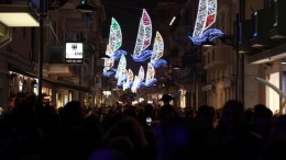 Luci d'artista, accese le luminarie