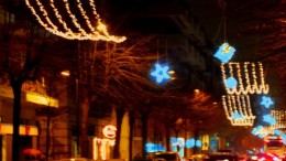 Le luminarie di Viale Bovio