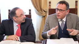 Il sindaco Alessandrini e il vicesindaco Del Vecchio