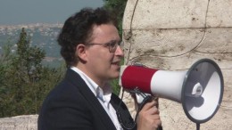 Antonio Blasioli sull'inizio dei lavori di un parcheggio nella zona di San Donato