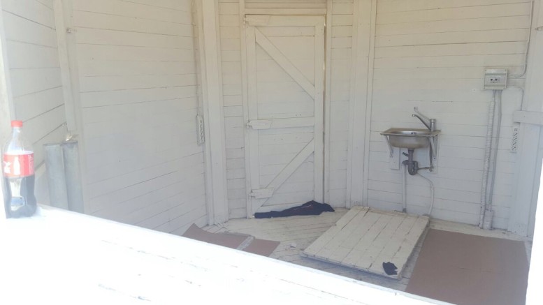 Il Gazebo sgomberato