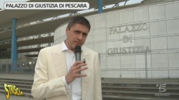 Striscia la Notizia a Pescara per il Palazzo di Giustizia