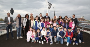 I bambini della scuola Flaiano, in visita al Ponte Nuovo
