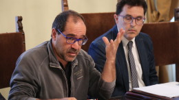 Il vice sindaco Blasioli con l'agronomo Luigi Sani