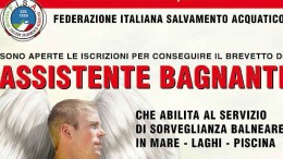Locandina corso assistenti bagnanti
