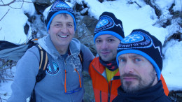 Johnny D'Aloisio, a destra, e il team Winterseason