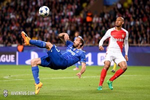 Chiellini, in rovesciata