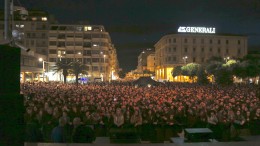 La gente presente al concerto del Primo Maggio