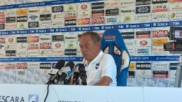 Zeman, durante l'ultima conferenza della stagione prima dell'incontro con la Fiorentina