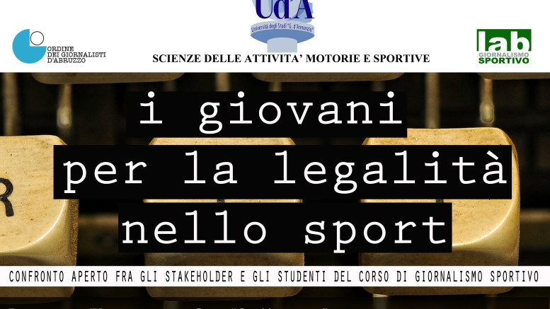 Il 25 maggio seminario “I giovani per la legalità nello sport”