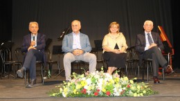 Giornata Ail, da sx Di Bartolomeo, Angrilli, Accorsi e Cappuccilli