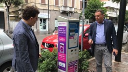 Il sindaco Alessandrini e il vice sindaco Blasioli