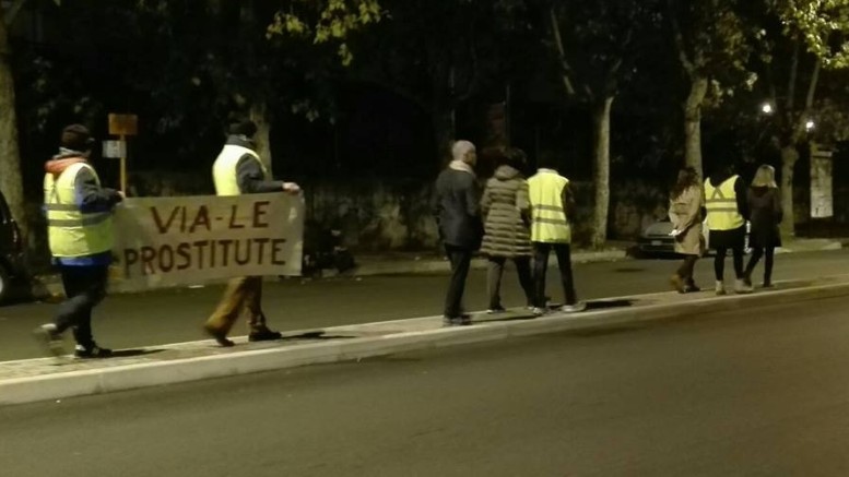 La protesta dei residenti