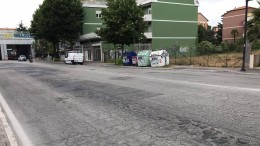 Un tratto di via Michelangelo