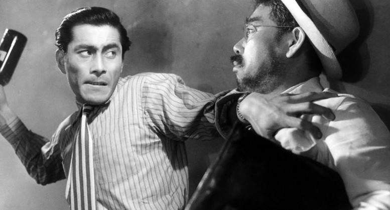 Violenze reiterate sul fratello, arrestato alcolista. Fotogramma dal film L'Angelo Ubriaco di A. Kurosawa