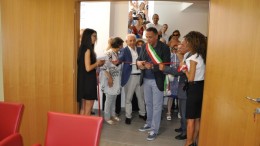 Ail, inaugurazione sala convegni- il taglio del nastro