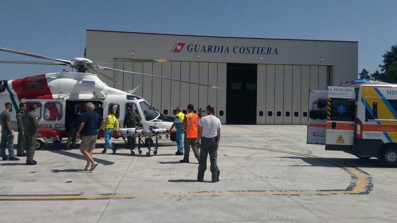 Intervento della Guardia costiera