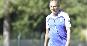 Zeman, durante l'allenamento