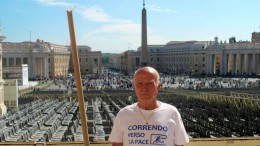Antonio Di Zacomo organizzatore della Staffetta per la Pace