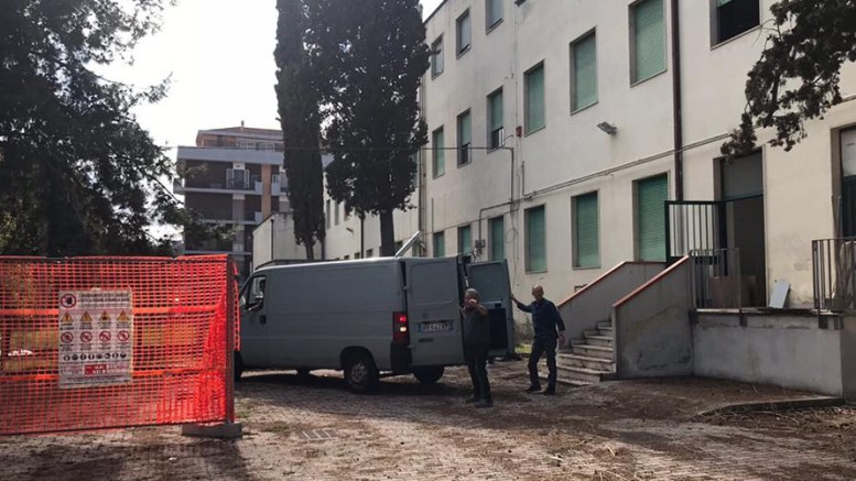 I lavori all'ex circoscrizione di Piazza Grue a PortaNuova