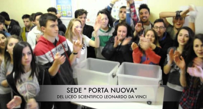 Ragazzi del liceo scientifico Leonardo Da Vinci
