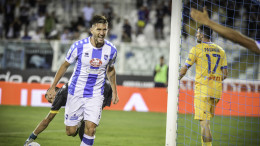 Pescara - Frosinone. Pettinari gioisce dopo il gol