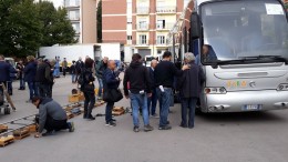 Mezzo TUA durante le riprese del film