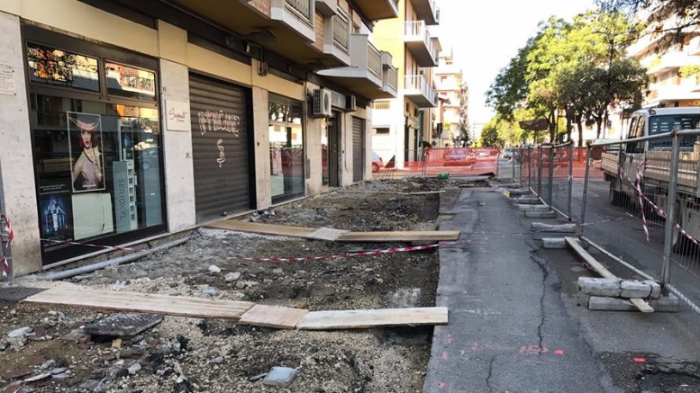 Un tratto di via Mazzarino