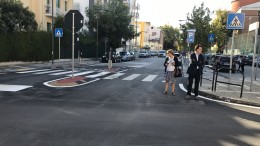Sopralluogo del vicesindaco Blasioli e della consigliera D'Antonio presso uno degli incroci pericolosi interessati dai lavori