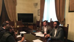 Cuzzi e Giampietro durante la conferenza stampa