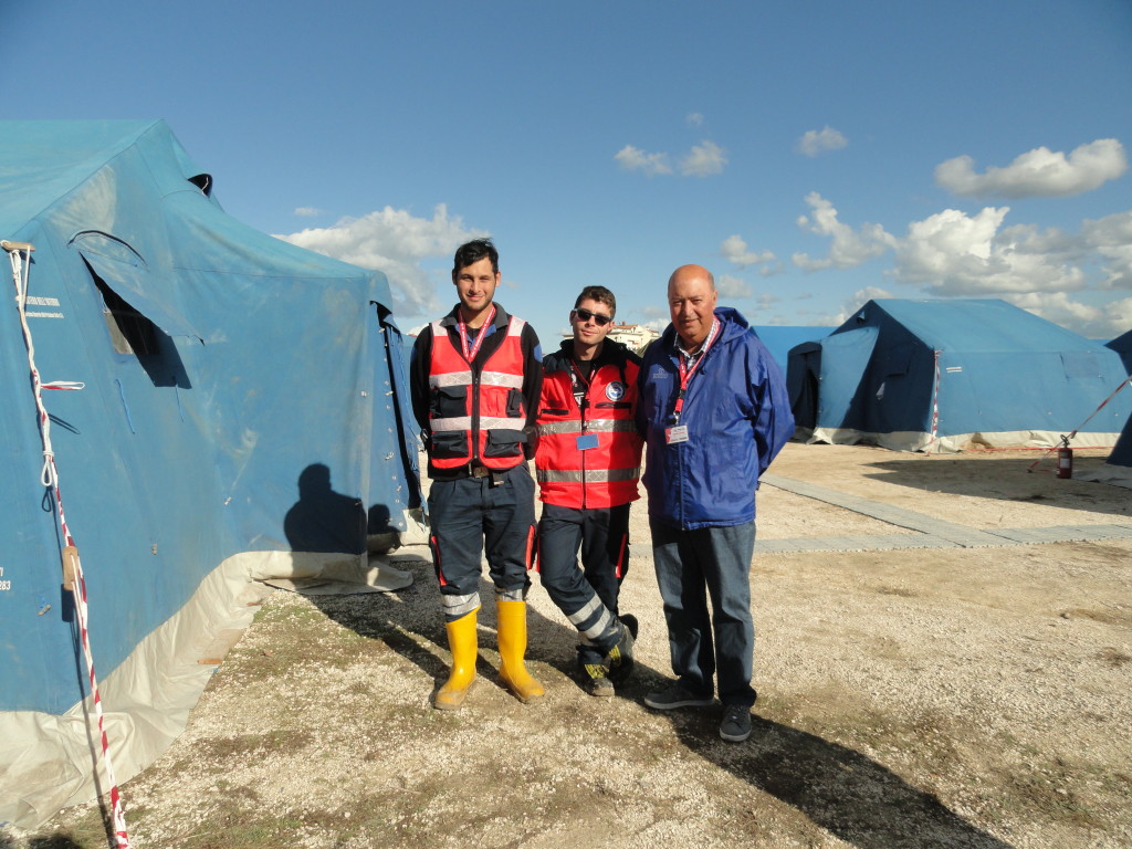 I volontari della protezione civile di Pescara