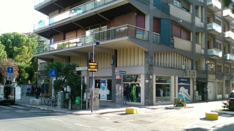 Uno dei varchi in cui è attivo il display