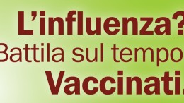 La locandina della campagna antinfluenzale
