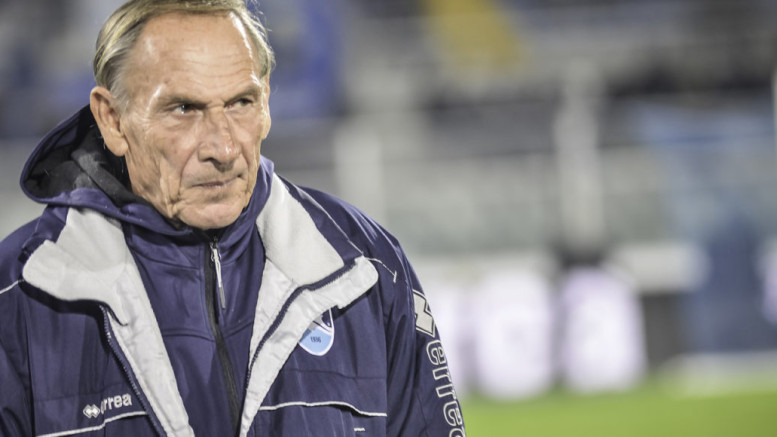 Il tecnico Zeman, prima della partita contro il Palermo