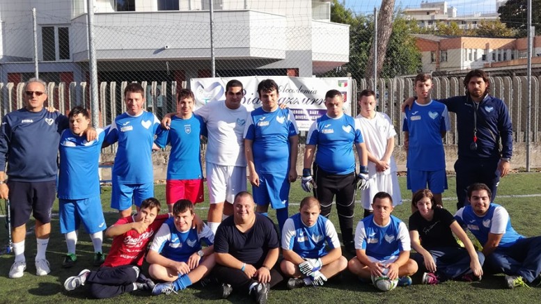 Simone Vitale, insieme ai ragazzi diversamente abili