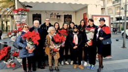Stelle Ail 2017, foto di gruppo con l'Antoniana nella postazione piazza Salotto