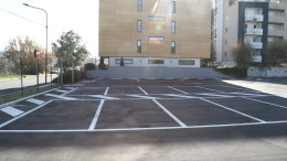 Un tratto del parcheggio di Strada Comunale Piana