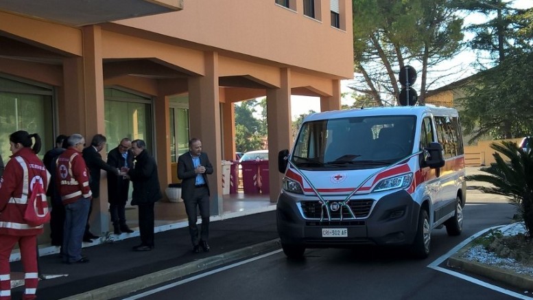 Il nuovo mezzo della Croce Rossa