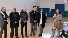 La cerimonia di intitolazione del palazzetto a D'Amario