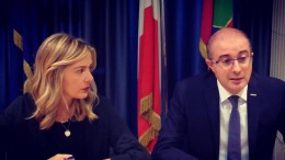 Sara Marcozzi insieme a Domenico Pettinari
