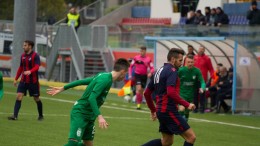 Un momento della partita tra L'Aquila ed Avezzano