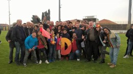 I tifosi del Real Giulianova festeggiano la promozione in serie D