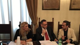 L'assessore Di Carlo insieme con il sindaco Alessandrini