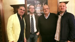 Vincenzo Olivieri insieme con l'assessore alla cultura di iacovo