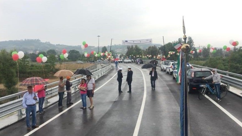 Ponte Sant’Angelo inaugurato sul fiume Saline