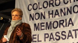 La senatrice Liliana Segre, superstite dell'Olocausto