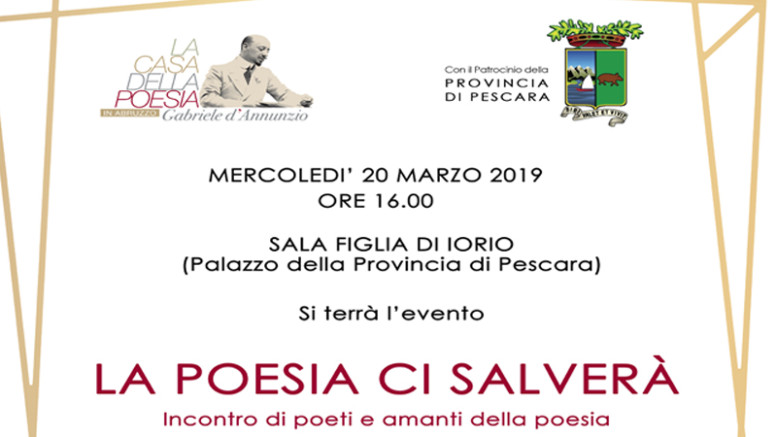 LOCANDINA "LA POESIA CI SALVERÀ"